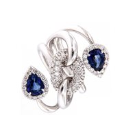Ring Crivelli Woman ZAFFIRO in Gold Zaffiro 2.00 Ct 372-2738 ZF 2.00 - 372-2738 ZF 2.00